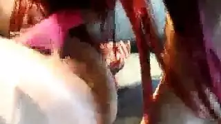 خيال جنس جماعي بين الأعراق مع لمسة اقتحام خطيرة