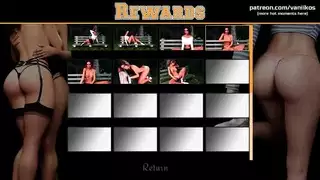 عاهرة الكرتون ذات الشعر الأحمر تبتلع حمولات المني