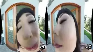 مشهد إباحي مكثف: ثنائي لا يشبع يمارس الجنس في واقع افتراضي