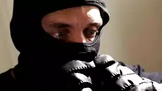 burglars big dick meets blondes juicy tits in rough sex