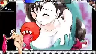 ثلاثي أسود على أبيض: قضيبان ضخمان يدمران فتحاتها