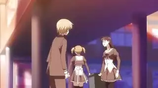 معلّمة أنيمي مدرسية شرجية مع الطالب المطيع