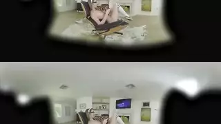 عاهرة جامحة تجرب جنس افتراضي متطرف