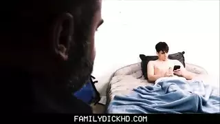 dad strokes sons cock to gay sex scene